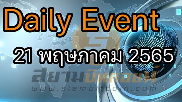 Daily Events ประจำวันที่ 21 พ.ค. 65