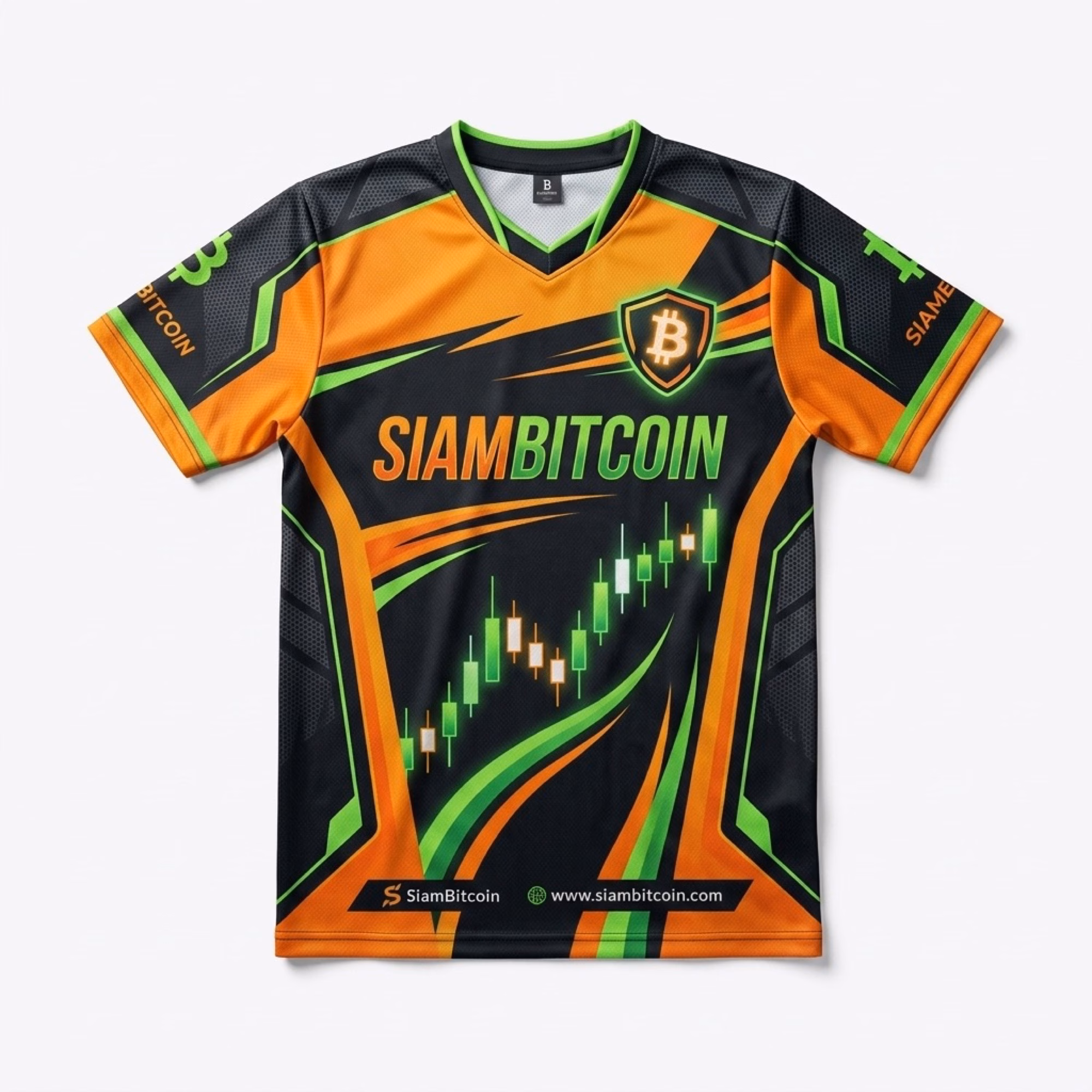 เสื้อ SiamBitcoin Athlete Trader Jersey ด้านหน้า