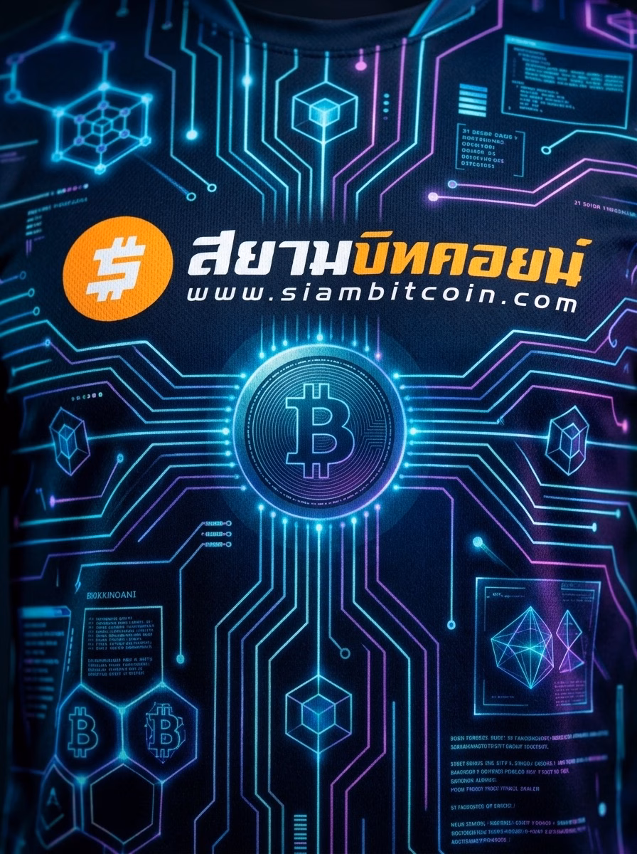 เสื้อ SiamBitcoin "CYBER NODE" สายไซเบอร์ — Limited Edition - Image 4