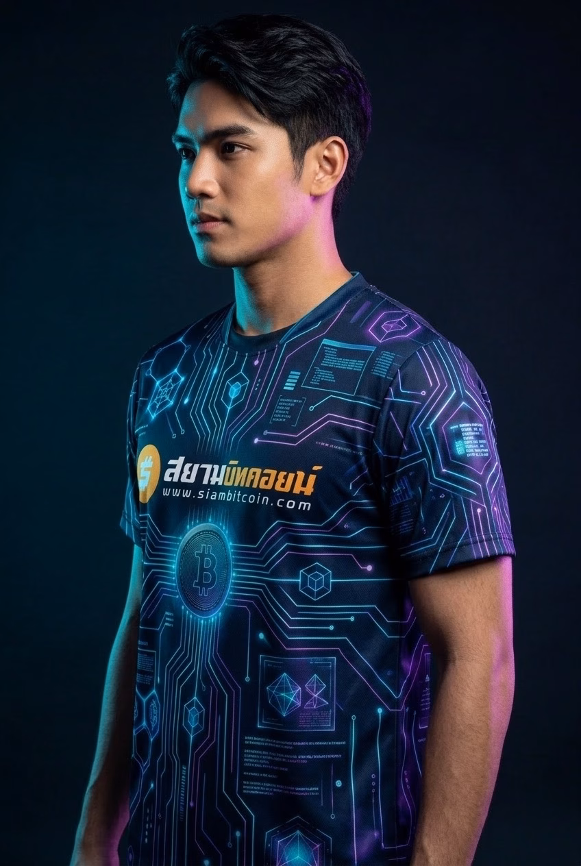 เสื้อ SiamBitcoin "CYBER NODE" สายไซเบอร์ — Limited Edition - Image 3