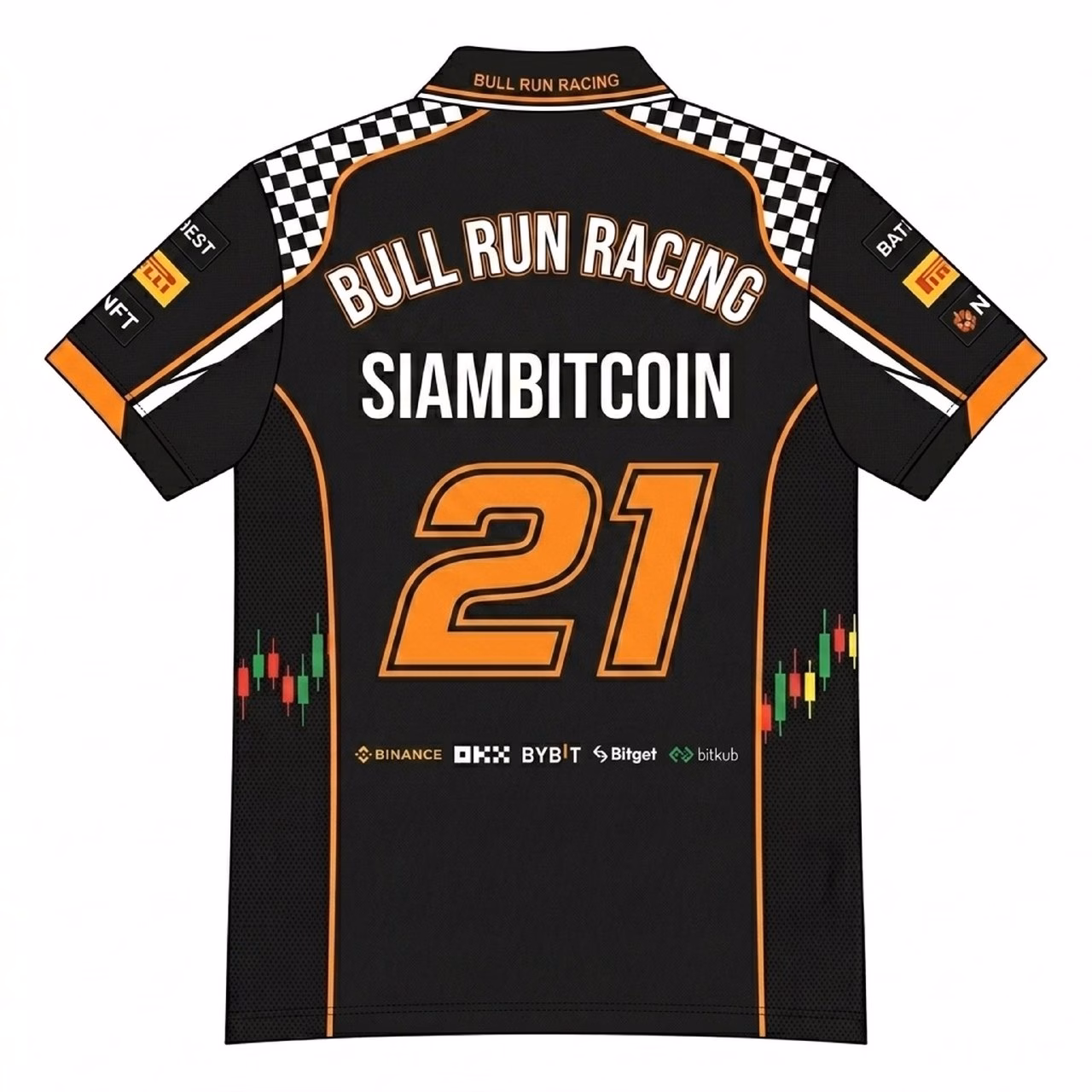เสื้อโปโล SiamBitcoin "Bull Run Racing" #21 — Limited Edition - Image 6