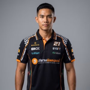 เสื้อโปโล SiamBitcoin "Bull Run Racing" #21 — Limited Edition