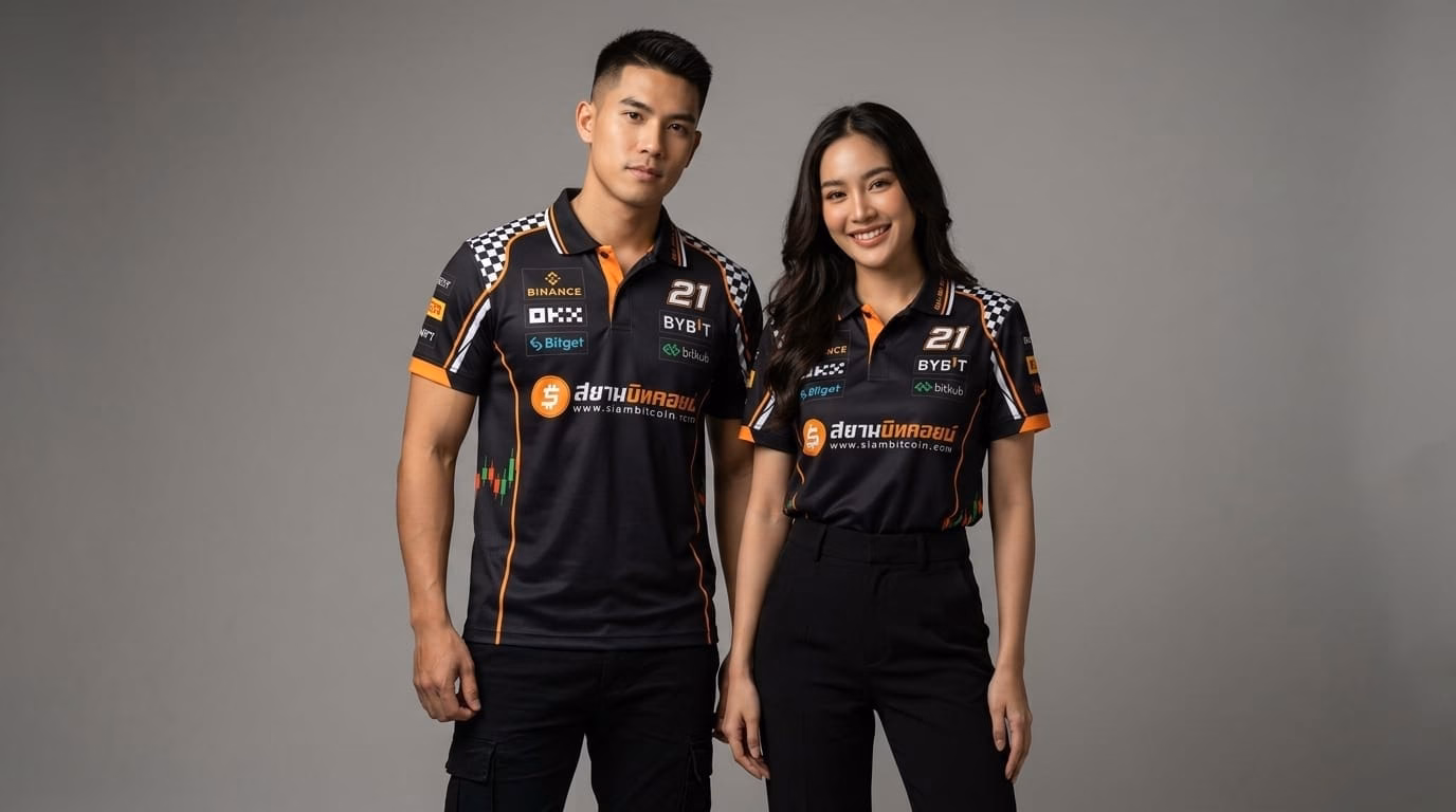 เสื้อโปโล SiamBitcoin "Bull Run Racing" #21 — Limited Edition - Image 2