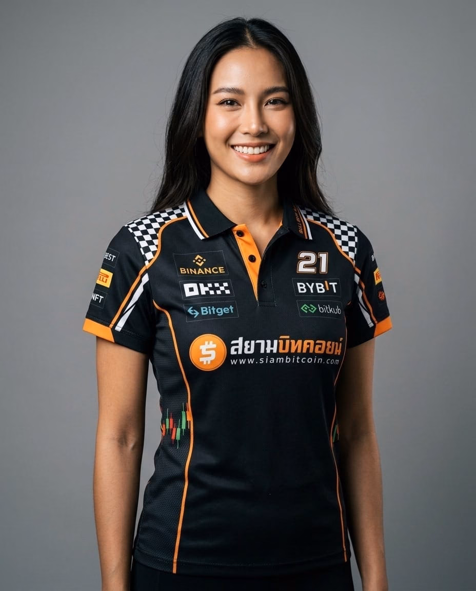 เสื้อโปโล SiamBitcoin "Bull Run Racing" #21 — Limited Edition - Image 3